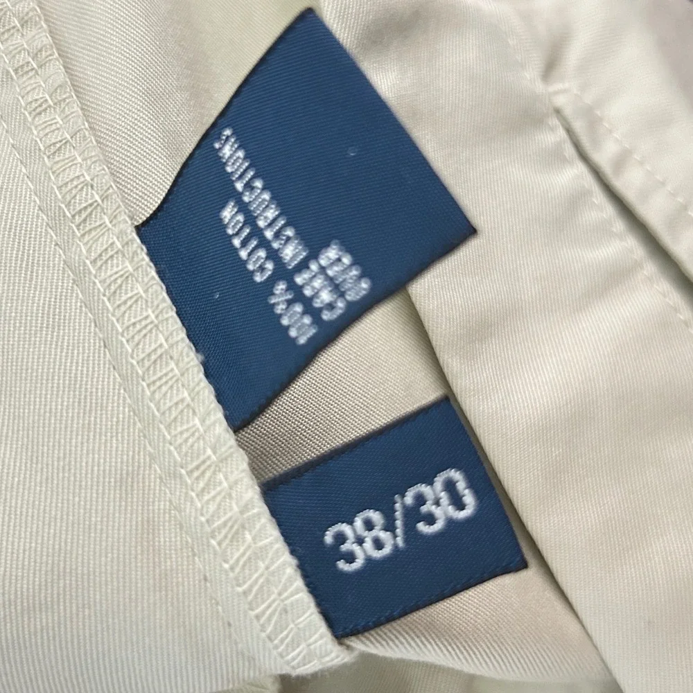 New VTG Polo Ralph Lauren Chino Pants Mens 38x30 Tan‎ Khaki Preppy lightweight